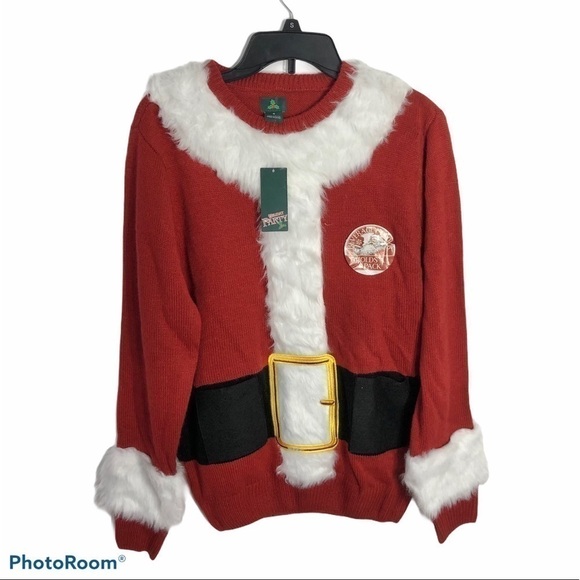 Beer Bottle Holder Santa Christmas Sweater NWT Small Men’s